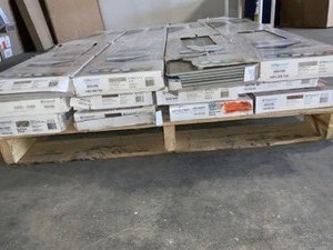 lot 43 image: (4) Cases of Lifeproof Alys Oak 8 mm Thick x 8.7 in. W Click Lock Waterproof High Traffic Luxury Vinyl Plank Flooring (26 sq. ft.case) & More See Pictures