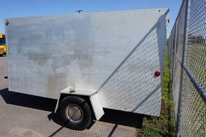 lot 297 image: Custom Built Enclosed Trailer - 6 x 12 - For Repair or Scrap