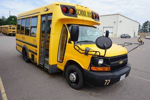 lot 72 image: 2011 Bluebird Microbird Type A School Bus - 16 Capacity - 124,386 Miles
