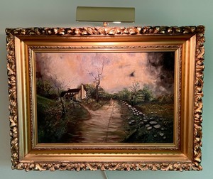 lot 12 image: Scenic Original Oil on Canvas Painting