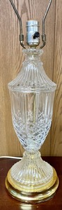 lot 36 image: Pair of Lovely Crystal Table Lamps
