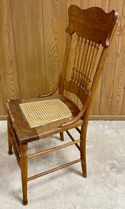 lot 109 image: 6 Vintage Cane Seat Chairs