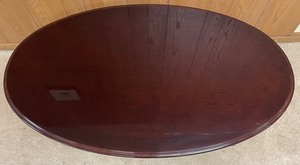 lot 114 image: Delightful Dark Wood Coffee Table