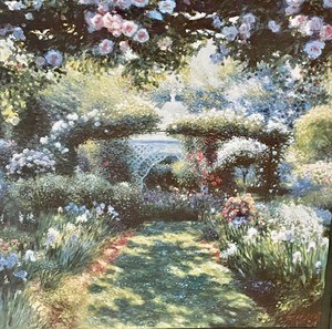 lot 166 image: Floral Garden Framed Print