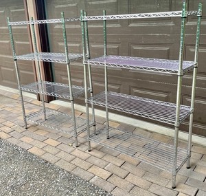 lot 199 image: 2 ShelfTech Metal Shelves
