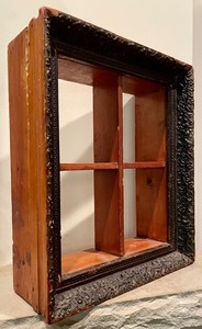 lot 206 image: Antique Backless Shadow Box Wall Decor