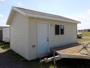 New Storage Shed 18L x 14w x 12tall   Built by the Carpentry Class