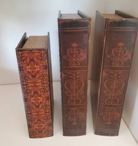 lot 22 image: Three Faux Storage Books