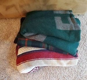 lot 57 image: Three Vintage Blankets