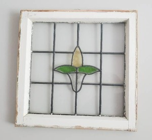 lot 76 image: Old Stained Glass Window