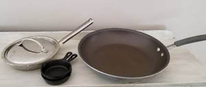 lot 99 image: Four Frying Pans