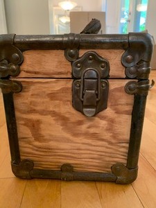 lot 310 image: Old Wood Storage Box