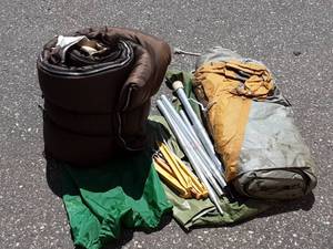 Small Tent & Sleeping Bag