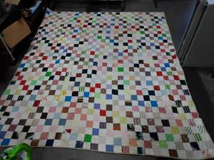 Hand Made Patchwork Quilt 90 x 76
