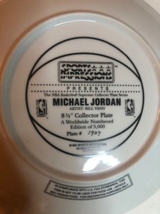 lot 15 image: Collectors Plates by Sports Impressions Michael Jordan