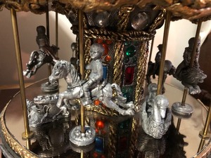 lot 5 image: Pewter Carousel made by Michael Ricker