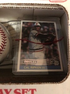 lot 35 image: Cal Ripken Jr. Ball and card Display Set