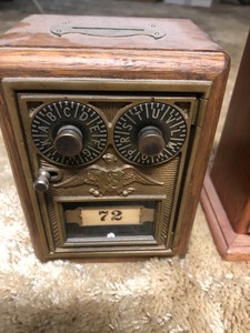 lot 128 image: Vintage PO Box Banks