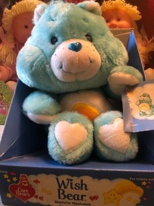 lot 119 image: Wish BearCare Bear, Two Flower Kids Dolls