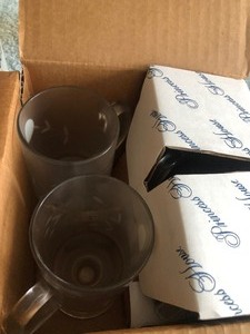 lot 145 image: Princess House Dessert Dishes and Beverage Mugs sets