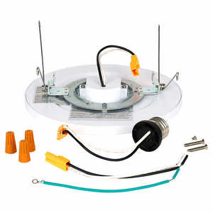 FEIT LED 7.5 Flat Panel Downlight, 4-pack