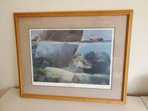 lot 65 image: Art Print Waleyes on Boards by Larry Tople