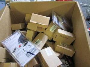 box of bike lights ...