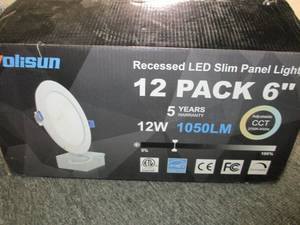 11 recessed LED slim panel 6 inch l...
