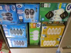 box of LED light bulbs ...