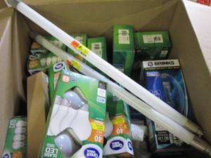 box of LED light bulbs ...