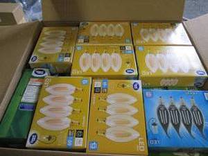 box of LED light bulbs ...