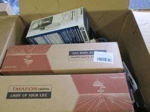 box of LED lights, night lights and...