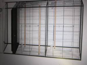 wrought iron bird flight cage open ...