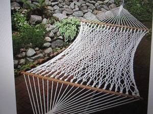 algoma 2-person cotton rope hammock...