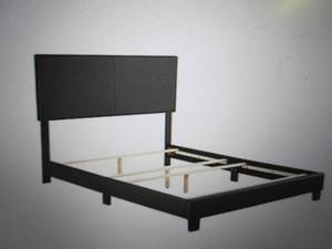 accent florence leather look bed ki...