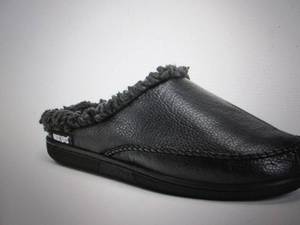 muk luks mens faux leather clog sli...