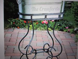 black beverage tub stand ...