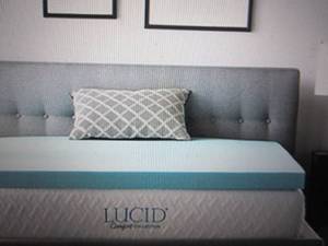 lucid comfort collection 3 inch gel...