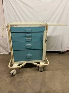 MSRP $1800 ARMSTRONG HEAVY DUTY A-SMART MEDICAL SUPPLY MEDICATION CRASH CART 5 DRAWER - BUILT TO LAST A LIFETIME Awesome For Tool Or Craft Storage On Wheels No Key Or Combo For Locking Mechanism...&nbsp