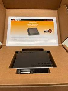 MSRP $400 NEW In Box Geffen&nbspEXT-VGA-DVI-SC scales and converts video from a VGA source to a DVI output. Video can be scaled up to 1080p Full HD and 1920 x 1200 (WUXGA)