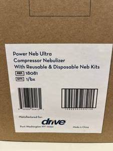 NEW IN OPEN BOX Power Neb Ultra Nebulizer Kit is a great choice for treating respiratory ailments such as, COPD, Asthma, Respiratory infections, Bronchitis and even respiratory challenges from the common cold