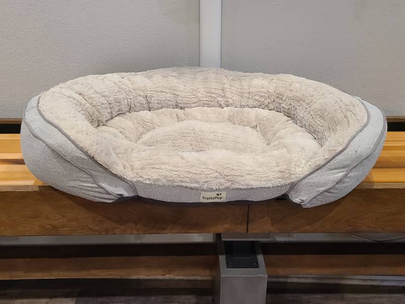 lot 176 image: TrustyPup Snuggle Soother Bolstered Couch Pet Bed , XL