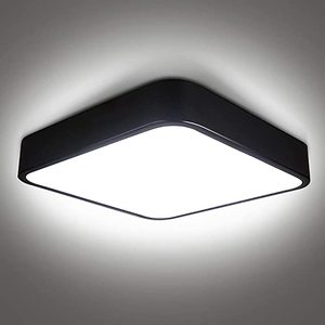 lot 23 image: 36W LED Ceiling Light Flush Mount Fixture, Black