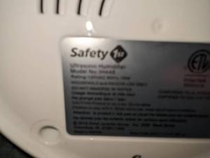 lot 64 image: Safety 1st Ultra Sonic Humidifier