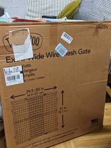 lot 107 image: Toddleroo Extra-Wide Wire Mesh Gate