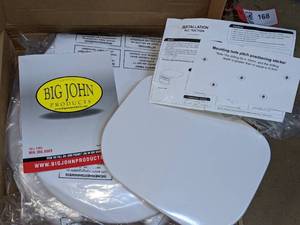 lot 123 image: Big John Toilet Seat and Folding Shower Seat