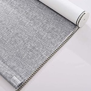 lot 132 image: Persilux Custom 100% Blackout Roller Shades, 24 x 72 and 23 x 72
