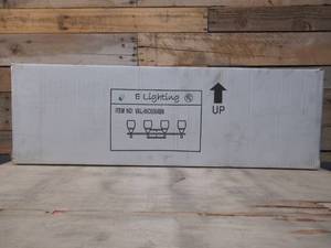 lot 19 image: Elegant 4 Light Vanity Light in Brushed Nickel - VAL-INC6564BN by E Lighting