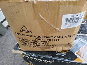 Box of 1000 hair nets, New
