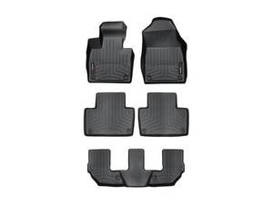lot 189 image: NOS WeatherTech 2021-2022 Jeep Grand Cherokee 1st, 2nd and 3rd Row Floor Mats - Part No. 4416961, 4416962 and 4416965